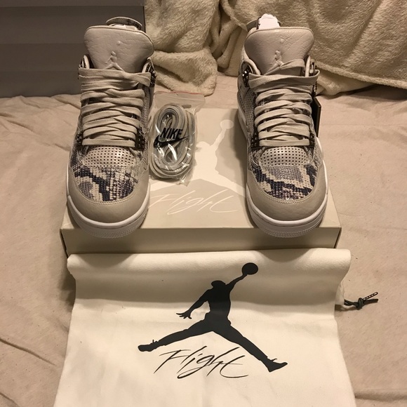 Nike Air Jordan 4 Premium Snakeskin Size 10.5 - Picture 1 of 8
